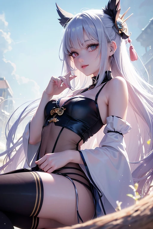 One Girl,Thick thighs,flatらな胸, whole body, Head to Toe Frame, flat, Thin thighs, Bloomers, bend over, Buttを見せる( Butt), Outdoor, cute girl, cute , Avoid One Piece,String panties,Place your fingers on your panties、stick out、shifting,whole body,Highest quality