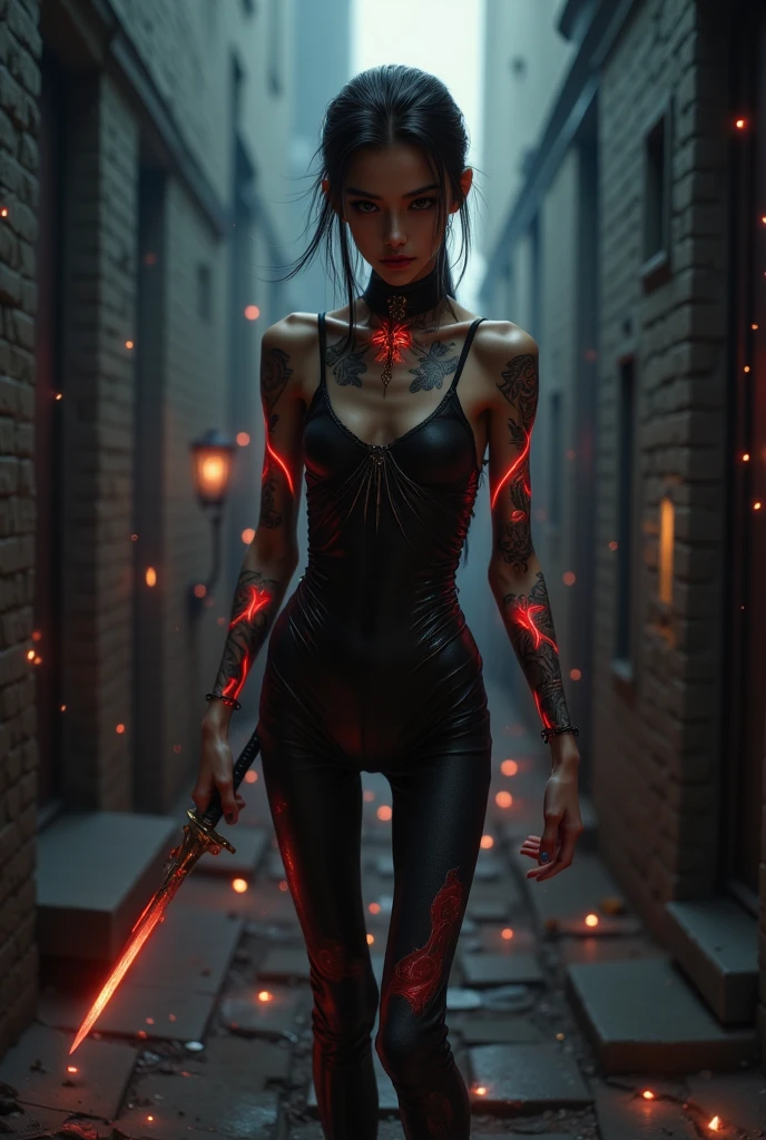 (carnage:1.5),(black and white demoness:1.5),(beautiful female model:1.5), (demoness with Large horns:1.25),(1 super muscular succubus with flayed skin:1.5), (covered in thick white muscle suit:1.5), (exposed perfect anatomy:1.5), high detail, best quality, masterpiece, finely detail, realistic skin texture, 85 mm art lens, f 1.2, sharp focus, 8 k high definition, insanely detailed, intricate, glowing white eyes, dark hair, glowing white background, , hair bun, beautiful female face