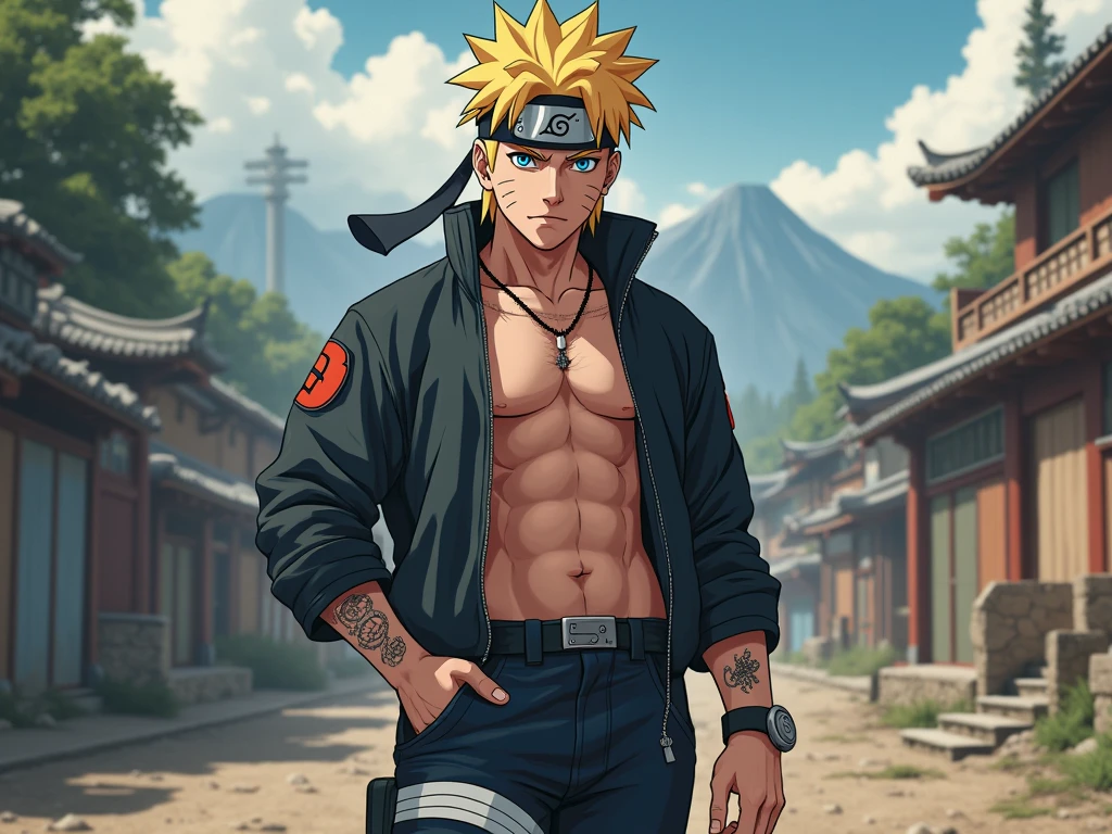 Discover a portrayal of futuristic Naruto Uzumaki as an arrogant young man and ruthless villain. Using Dark Jutsu techniques to cast a curse spell on his hometown, he sets himself up. --auto --s2