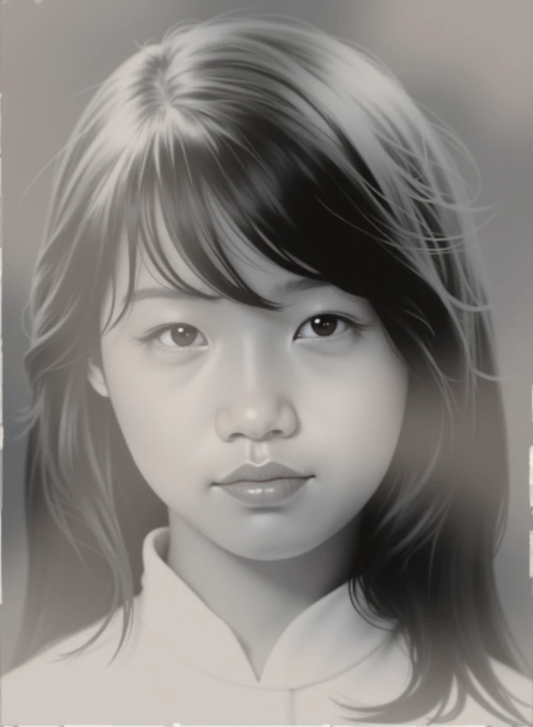A watercolor painting of a vietnam beautiful young girl with delicate facial features, smooth, bright skin, and expressive eyes. She has long, flowing hair that blends gently into the watercolor background. The painting is done in a dreamy and elegant watercolor style, with soft pastel tones, smooth color transitions, and a light, airy feel. The delicate paint strokes enhance the artistic effect. The overall atmosphere is gentle, peaceful, and elegant.