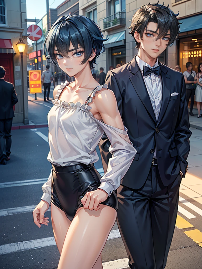 tmasterpiece， Hot lens， （（best qualtiy））， absurderes， Perfect anatomy， takemi tae， （Small smile）， choker necklace， choker necklace， choker necklace， （：1.3）， well-defined abdomen， labcoat， standing on your feet， Doctor's office background， sexyposture，blue panties，1girll:1.9，plumw，Purple lace bodice