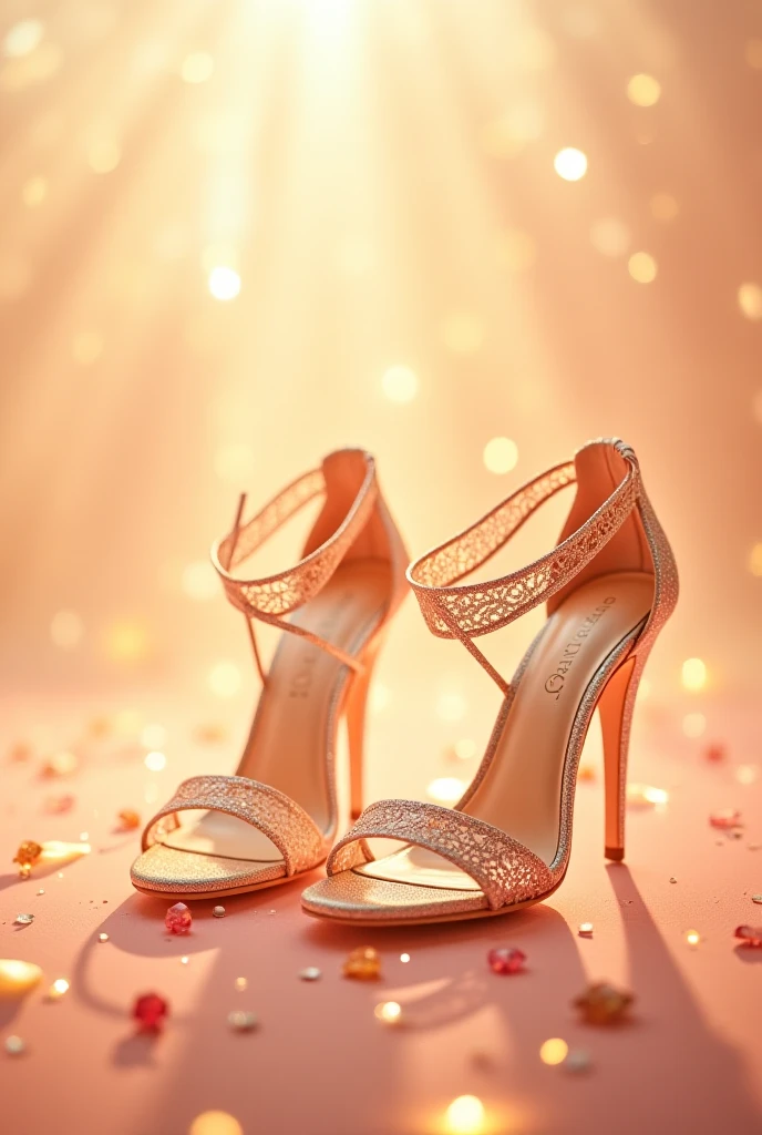 Crystal shoes and crystal roses， fanciful, galaxias, cleanness, glittery, glittery, Splendor, Colorful, Amazing photography, dramatic  lighting, photo-realism, ultra - detailed, 4K, depth of fields, A high resolution