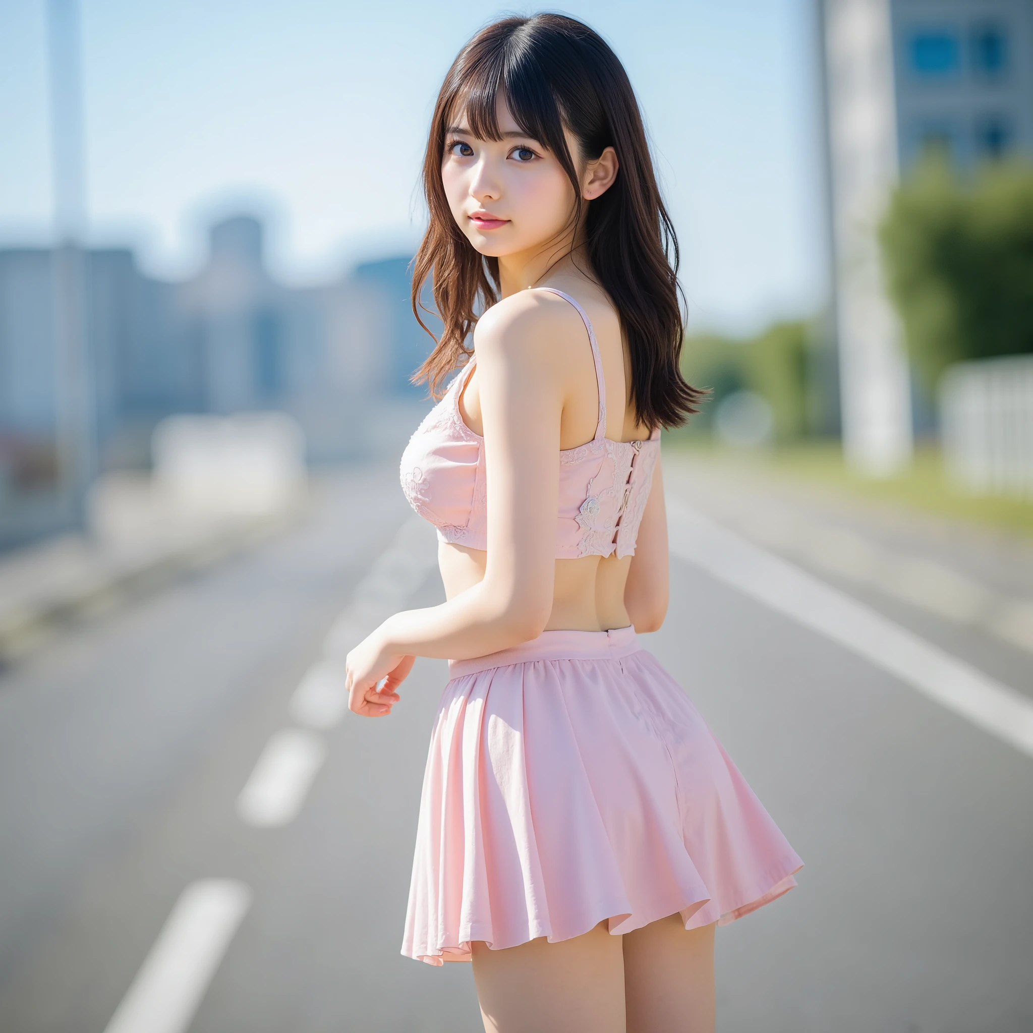 ( Surreal Photos :1.37), ( Ultra High Resolution), (16k), ( very well detailed), (Very beautiful beautiful eyes ), (Top Quality), ( 3 Beautiful High School Girls ), (Greatest Masterpiece), High School, serafuku , (detailed beautiful face), With 3 people, sexy , My heart trembles so much that my eyes flicker , light brown and orange wavy hair , Fcup Bust , long legs , Strong Abs, dynamic posing,break,
pink latex uniform, miniskirt姿, sailor suit, Japanese high school students , Show me your underwear, street style, look back,( skirt blowing in the wind ,A skirt that shows your butt ,) Mr..々 pose , miniskirt, sexy panties,((( running around )))