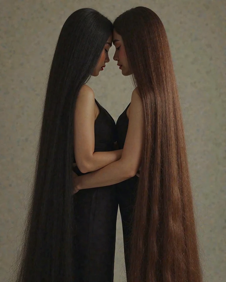 (They are identical twins and are practically clones.　Hairstyle、The hair color is the same)　((They embrace each other, make love and share sensual kisses:1.5))　((Close-up of two Kuri))　((Beautiful 24 year old hair model with long light brown hair　Fell straight down　Reaches up to the kneeVery long hair　highest quality　Highest detail　Reaches up to the knee、Very long hair that lasts forever:1.3　Flowing Hair　私ncredibly straight hair　Very shiny そして thick hair　Abnormally long hair that lasts forever　Flowing Hair on both ends　long hair up to the knees:1.2　long hair up to the knees:1.2　Thick and shiny hair　Very free hair　Abnormally long hair!!!!!　Beautiful silky hair　　Beautiful and shiny hair　Beautiful and shiny hair　Beautiful silky hair　Hair that grows to the knees　Very very, Very long hair!!!!!　Very very, Very long hair!!!!!))　(highest quality　The best ultra-fine　Reaches up to the knee、Very long hair that lasts forever　Flowing Hair　Her hair is gently permed　Very shiny そして thick hair　Abnormally long hair that lasts forever　Flowing Hair on both ends　long hair up to the knees:1.2　long hair up to the knees:1.2　Thick and shiny hair　Very free hair　Abnormally long hair!!!!!　Beautiful silky hair　Super long hair down to the knees　Beautiful and shiny hair　Beautiful and shiny hair　Beautiful silky hair　Hair that grows to the knees　Very very, Very long hair!!!!!　Very very, Very long hair!!!!!))　(Her bangs are perfectly trimmed and straight down.:1.3)　((Her hair color is light brown:1.5))　(Pure white wall background:1.8 Pure White Sofa)　(Japan&#39;The sexiest and most beautiful 24 year old model)　(She looks at the viewer with a very seductive expression......)　((highest quality)), ((masterpiece)), (Familiar)　(Get used to it)　Perfect Face　(Her skin is a typical Japanese skin color..　And very detailed)　　(Big Breasts:1.3)　(She is wearing a shiny white camisole.)　(She has a beautiful face and a typical Japanese figure...., Narrow eyes)　(She has perfect 美しい and sexy makeup and face　Lipstick is light red　A solid eyeliner)　((Rich 1.4))　(Extremely detailed 8K)　(Ultra-fine skin texture 1.4)　(Actual, Vibrant:1.4), double eyelid　Sharp focus:1.2、Beautiful woman:1.4　Dynamic Lighting　(Genuine RAW photos taken by professional photographers)　　Professional Hair Shine.　(She has a bright and cheerful face)　(Her face is slim and dignified.., length, Narrow eyes..々Nice face)