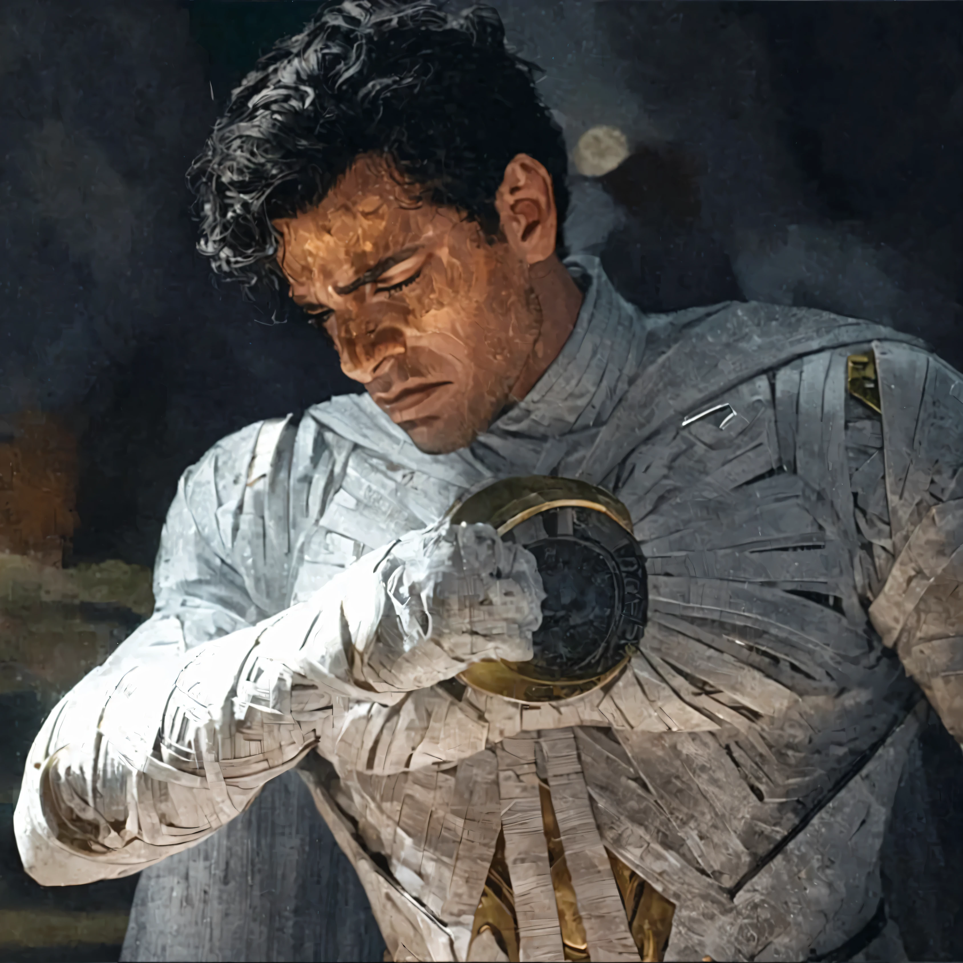 A man armed with a silver suit, a sword and a helmet, oscar isac como Moon Knight , en la serie Moon Knight de 2 0 2 2, fotograma de la serie Moon Knight , oscar isac, The astronaut mummy , Moon Knight , viva representación de Moon Knight , oscar isac, perfect features , Like Oscar Isaac, Moon Knight ,Moon Knight ,Moon Knight ,Moon Knight ,Moon Knight Moon Knight ,