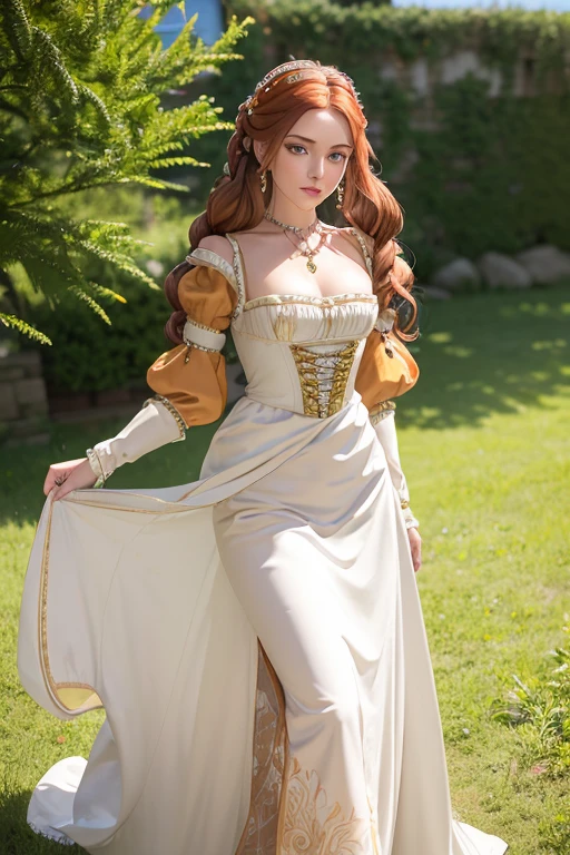 ((ultra detailed, masterpiece, absurdres))
<lora:DisneyAnna:0.9>
DisneyAnna, 1girl, orange hair, twin braids, sitting, full body, surrounded by sunflowers in a bright field, smiling, with hands on hips