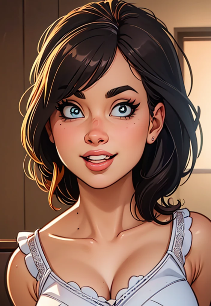 desenho de uma mulher com um sorriso no rosto, estilo de desenho em quadrinhos, solo portrait 🎨🖌️, 🤤 retrato de , linhas soltas, retrato de arte de linha, professional sketch, high quality sketch, lindo estilo de desenho, desenho de , Pen sketch, sketch sketch, sketch a girl, Sozinho, (busto, tronco, vista frontal:1.2), arte conceitual, assassin, capuz, capa, cabelo preto, olhos vermelhos, cintos, shoulder-cintos, (Obra de arte, altamente detalhado, olhe para o visualizador, fundo cinza desfocado brilhante, fundo pulverizado gradiente, fundo desfocado:1.2)