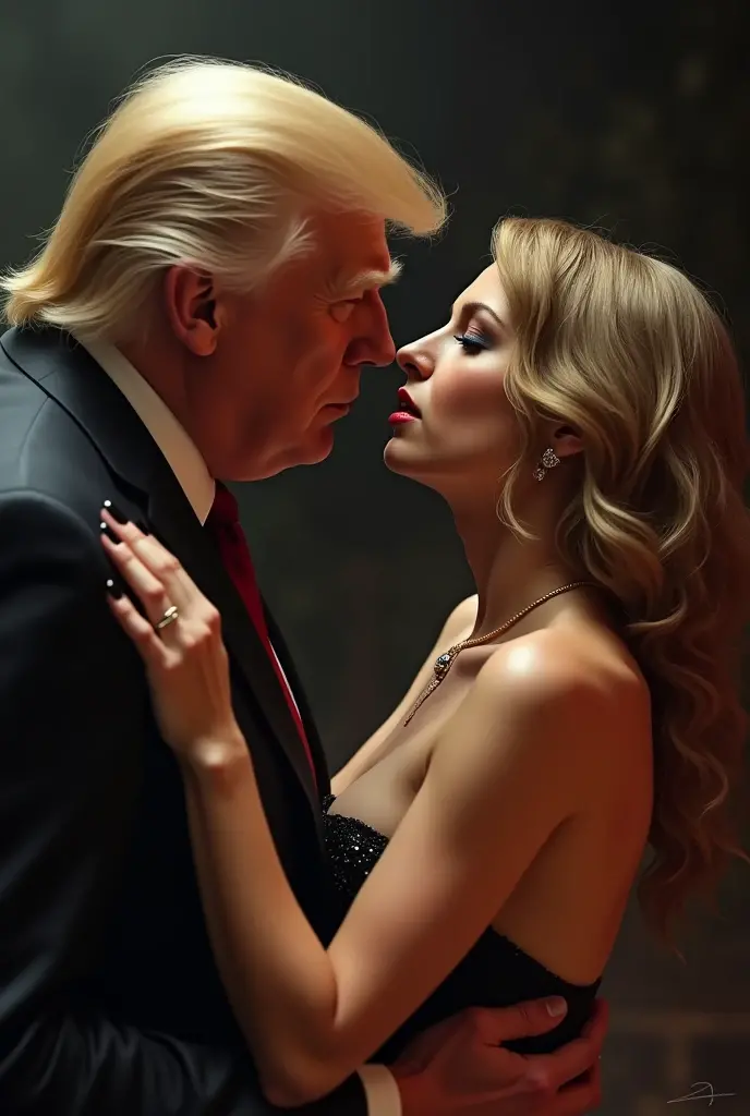 Becky bandini a American porn star with Donald trump