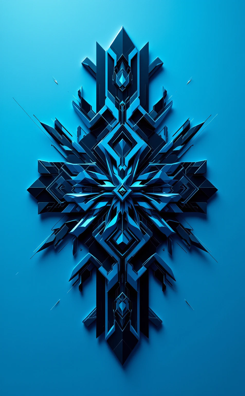 "A Parametric Minimalist interpretation of [Peacock], featuring intricate algorithmic geometries such as fractal tessellations, recursive subdivisions, and parametric equation-derived forms. Render the composition with [Neon Cyan] and [Obsidian Black] in sharp, gradient-free blocks and precise linear accents to evoke digital precision. Balance negative space with geometric density, using sleek metallic or matte surfaces to amplify elegance. The design should feel both futuristic and harmonious, blending mathematical complexity with minimalist restraint."

