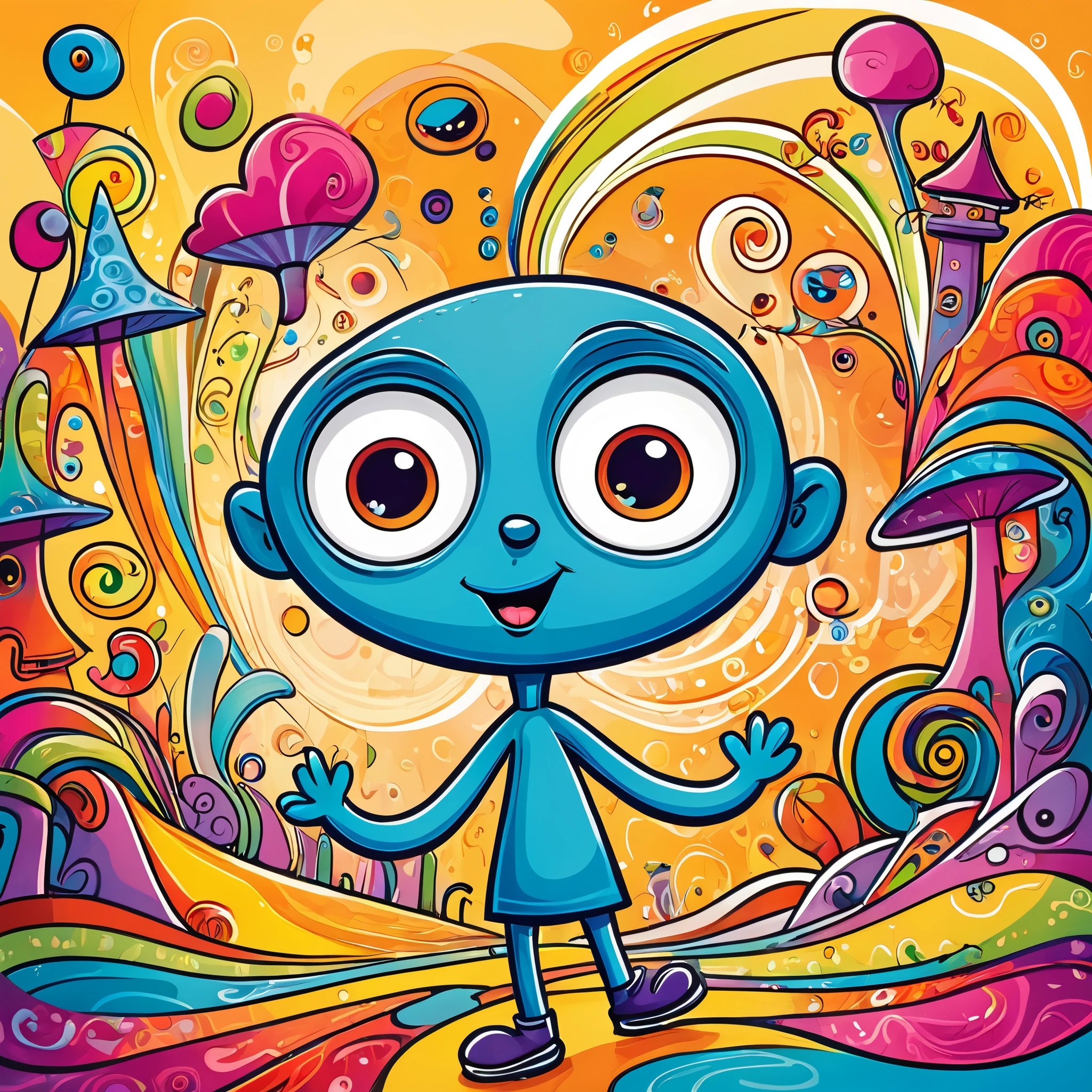 Cute Cartoon Illustration
