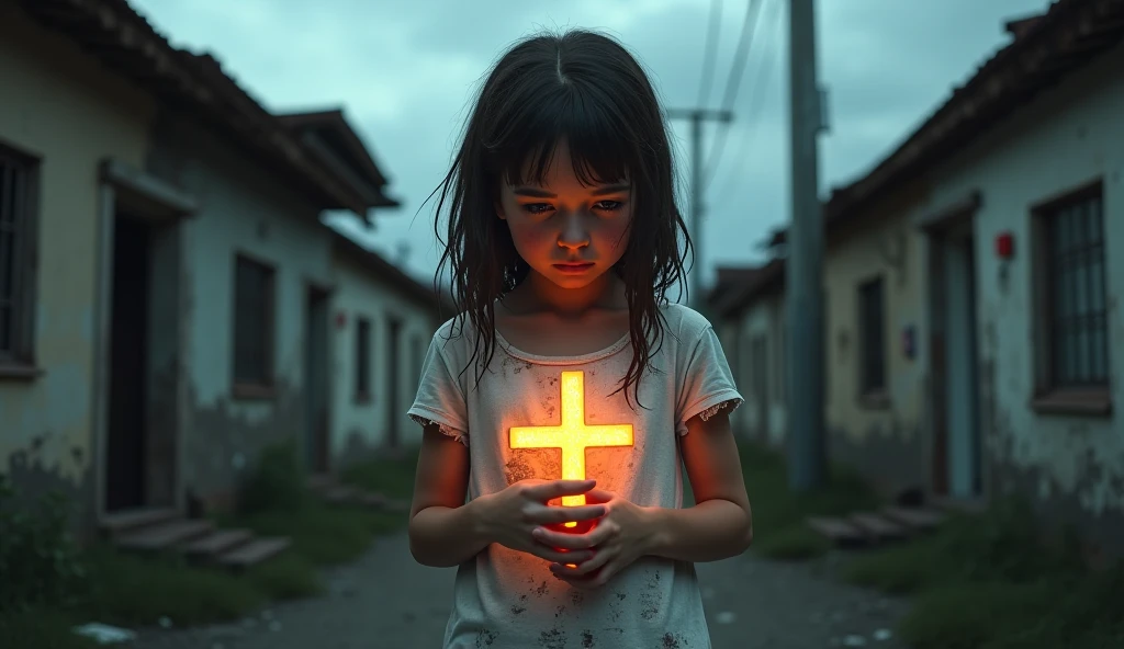 MENINA LOIRA 10 ANOS, cabelos LOIROS muito longos, uma cruz , retrato, foto de zoom detalhada, Crucifixo, Cruzes, cruz, neon cross.