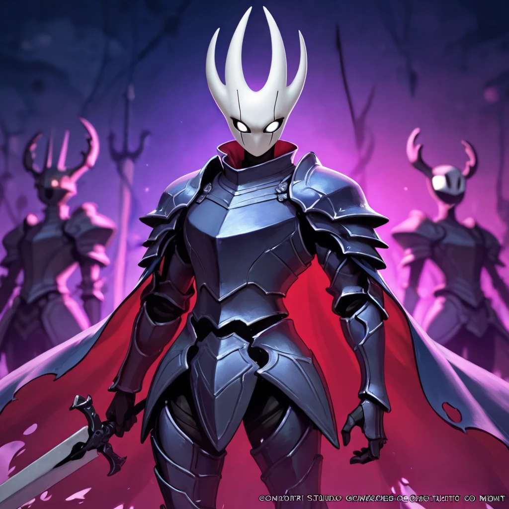 (extremely detailed 8k wallpaper), a medium shot photo of Grim dressed as a scary masked white and pink furry-supervillain in a white and pink spiked armour made of fur glowing armour with spikes from marvel, theme, intricate, high detail, dramatic, furry monster and destroyed buildings in the background