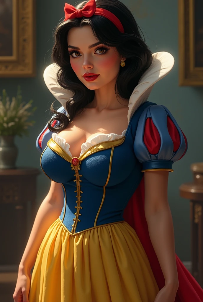 (A malicious SnowPrincessw:1.3), 1girl, smile, :D, sexy,  face, looking at viewer, (dress, puffy short sleeves, skirt:1.2), from below, magic, (sexy pose:1.3), black stockings, (big breasts), curvy, big eyes, ((cute)), thick thighs, stockings, ((eating red apple)),

(realistic:1.2), (realism), (masterpiece:1.2), (best quality), (ultra detailed), (8k, 4k, intricate),(full-body-shot:1),(Cowboy-shot:1.2), (85mm),light particles, lighting, (highly detailed:1.2),(detailed face:1.2), (gradients), sfw, colorful, (detailed eyes:1),

(detailed ladscape, castle, fild, grass, mountains, flowers:1.2), (sky, clouds:1.2),(detailed background),detailed landscape, (dynamic angle:1.2), (dynamic pose:1.2), (rule of third_composition:1.3), (Line of action:1.2), wide shot, daylight, solo,