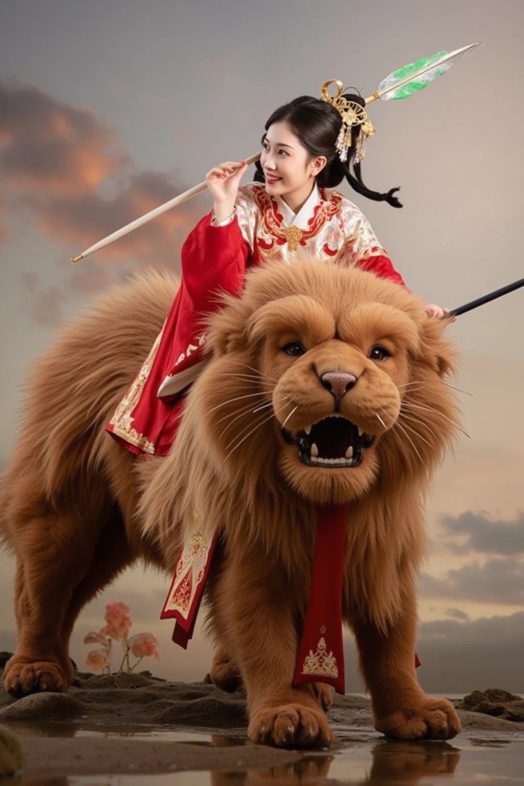 New Year’s Day,China-style,children'ig dragon,Awaken the lion,ancient buildings