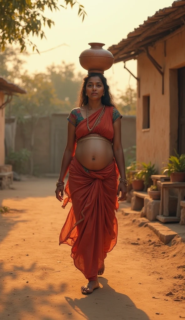 dehati bhabhi hard worked beautiful navel 