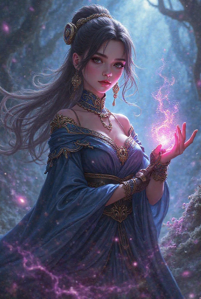 (best quality,4k,8k,highres,masterpiece:1.2),ultra-detailed,(realistic,photorealistic,photo-realistic:1.37),transparent ghostly face,beautiful nine-armed witch magician floating in front of the zodiac magic circle, enchanting expressions, vibrant clothing, mystical atmosphere, intricate star patterns, ethereal glow, captivating gaze, flowing robes, mesmerizing pose, shimmering background, mysterious aura, vibrant colors, supernatural powers, wisps of magic, otherworldly beauty, enchanting spectacle, ethereal presence, spellbinding performance.