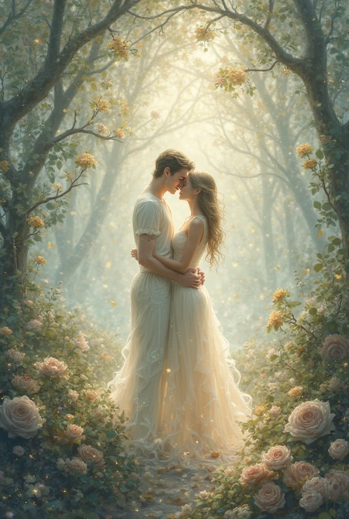 a simple mythological goddess in a place with her husband 