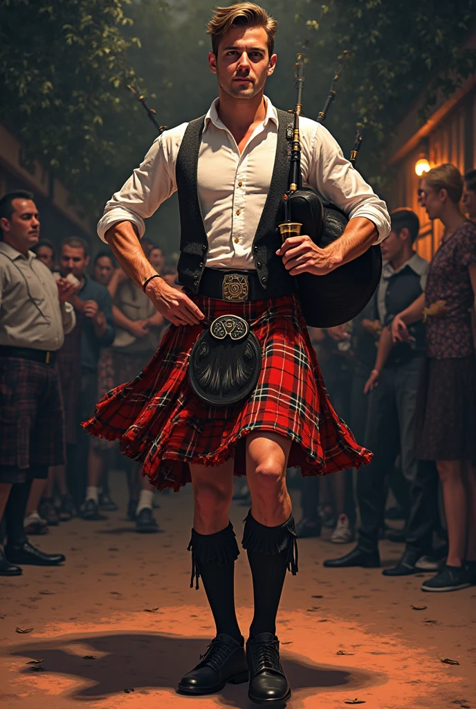 Muscular bagpiper