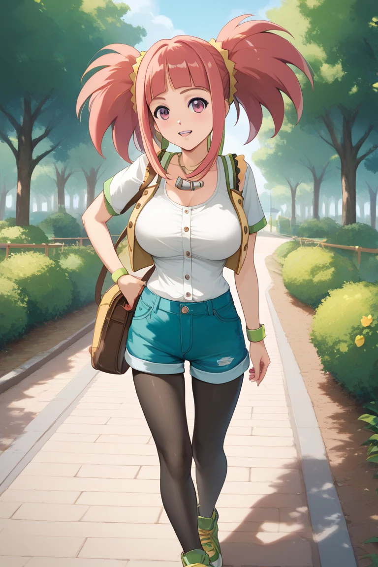 DQ6 Barbara,High Ponytail,Dress,Large breasts,
(Best Quality, masutepiece, Raw photo,Ultra-detailed:1.2), 1girl in,Solo,Looking at Viewer,Smile、turtleneck knit flare skirt、(Sexy pink panties)、(Skirt flips in the wind)、Pose with emphasis on the buttocks、Shy laughter、Kamimei