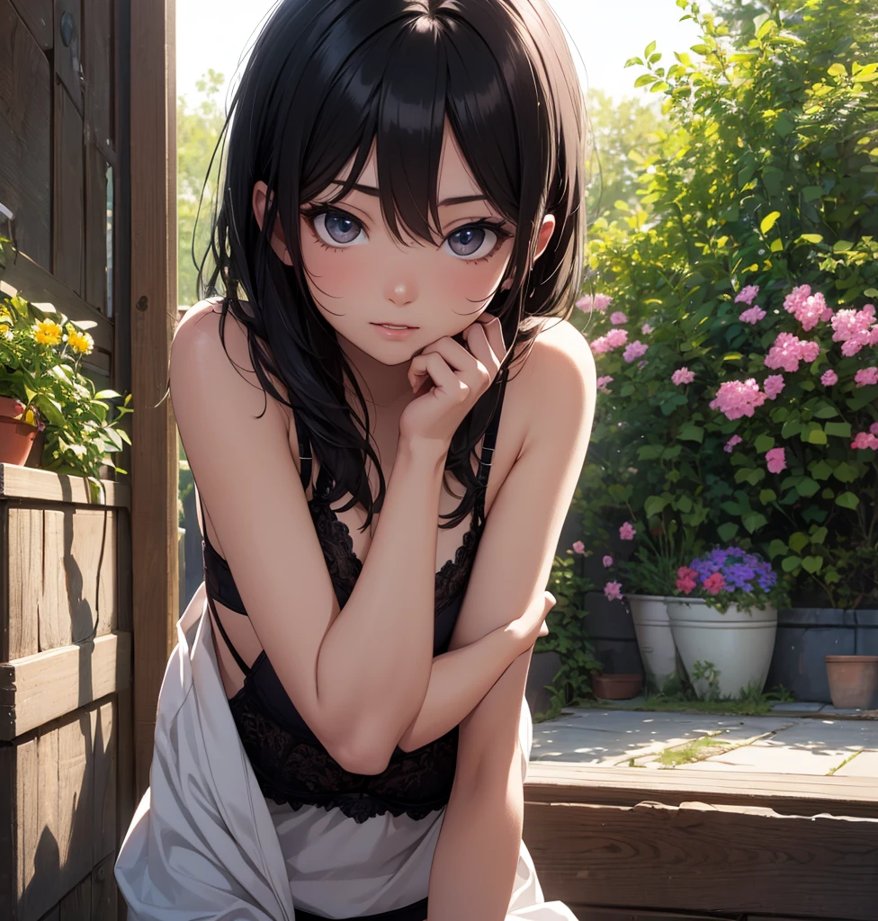 ((Ultra High Resolution, Photorealistic, Realistic, Best Quality, Photorealistic)), ((8K, Raw Photos, Best Quality, Masterpiece)), (Photon Mapping, Radiosity, Physically Based Rendering, Auto White Balance), (High School), (Tsundere), ((Clean Crotch)), Official Art, Technical Sense, Top Quality, Masterpiece, Illustration, CG, Unity, Wallpaper, Amazing, fine detail, very delicate and beautiful, very detailed, sharp focus, rich background, blurred background, (real person, photo), (high detail skin, visible pores)))), ((face close-up)), ((small breasts)), (sky blue eyes), (long, shiny black hair), (glaring)), fingers are inserted in the butt hole.