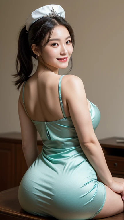 ((エレガントなdressを着た上流階級の現実的な女子大生))、エレガントなロングdress、dress、 (超Realistic pantyhose:1.3)、Height: 165cm, Japanese Model, Short Layered Hair、Japanese girl, Neat and clean Japan woman, Laughter、Japanese Goddess, Innocence、Realistic pantyhose、RAW Photos, (8k、highest quality、masterpiece:1.2)、(Intricate details:1.4)、(Photorealistic:1.4)、Octane Rendering、Complex 3D rendering with ultra-detail, Studio Lighting, Rim Light, Vivid details, Super Detail, Realistic skin texture, Detailed aspect, Beautiful details in the eyes, Highly detailed CG Unity 16k wallpaper, compensate, (Detailed Background:1.2), Glowing Skin、looked back、Exposed thighs!!!