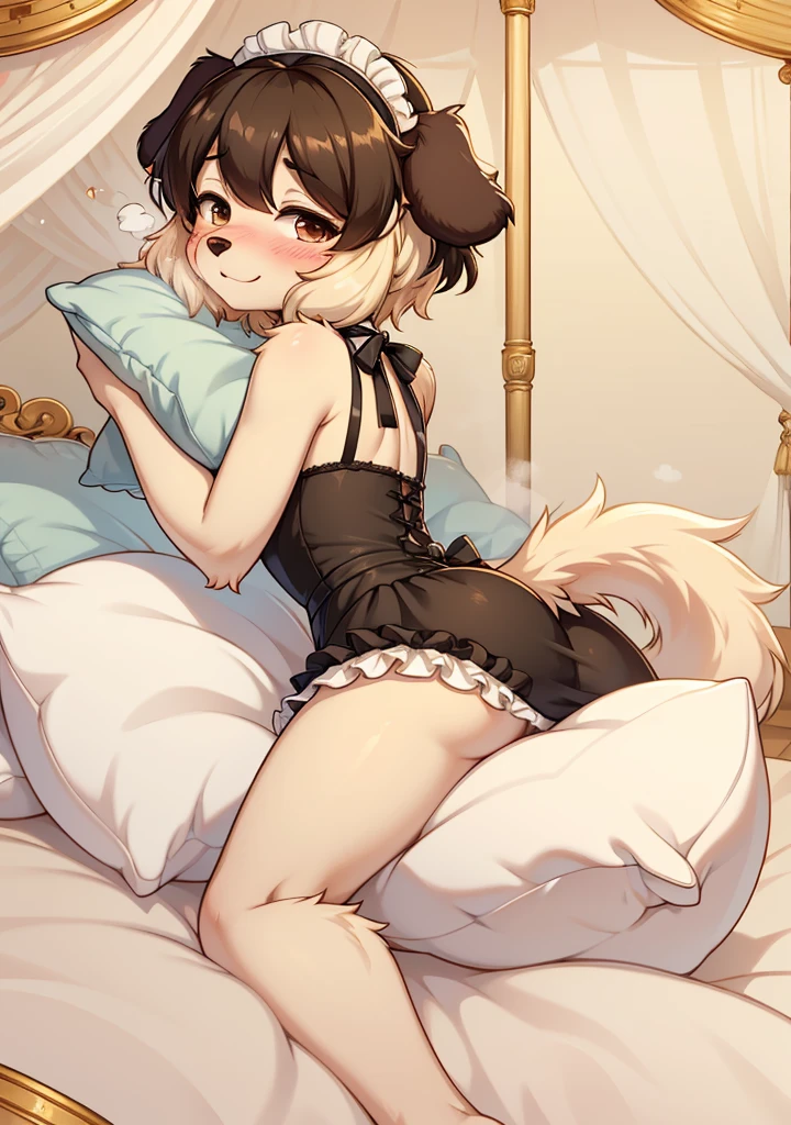 Satyr bra , Underwear catalogue , See-through lace , Androgynous , Healthy Eros , Blindfold , Someone tickles my body with a brush