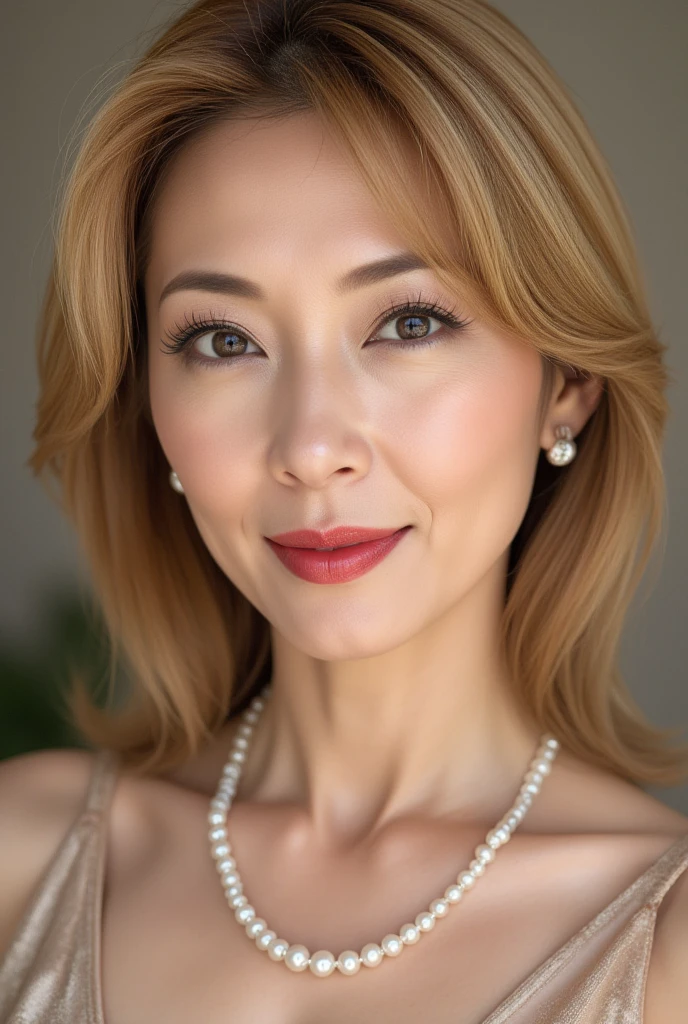 (((Hyper Real)))、(((超未来的なAdult University Professor)))、Beautiful mature woman　High resolution　Realistic　(((blonde mature)))、(((Big big boobs)))、Fine skin、超High resolution、Realistic、Plump figure、smile、Beautiful middle-aged woman、美しいAdult University Professor 、Beautiful brown eyes、Fluffy long hair、非常に繊細でFine skin、48歳のAdult University Professor、(A highly futuristic university classroom)、Adult University Professor、(((Big big cleavage)))、Bright red lips、(Wearing a lace dress)、