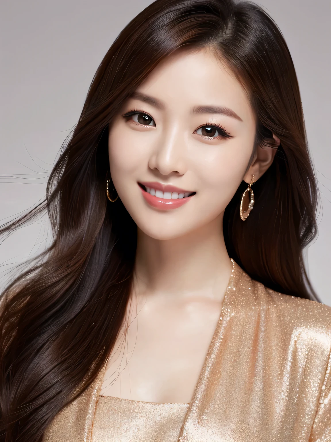 highest quality, full body, waist shot, masterpiece, dark eyebrows, ultra high resolution, realistic, very detailed, professional lighting smile, eagle nose, medium hair, random body orientation,