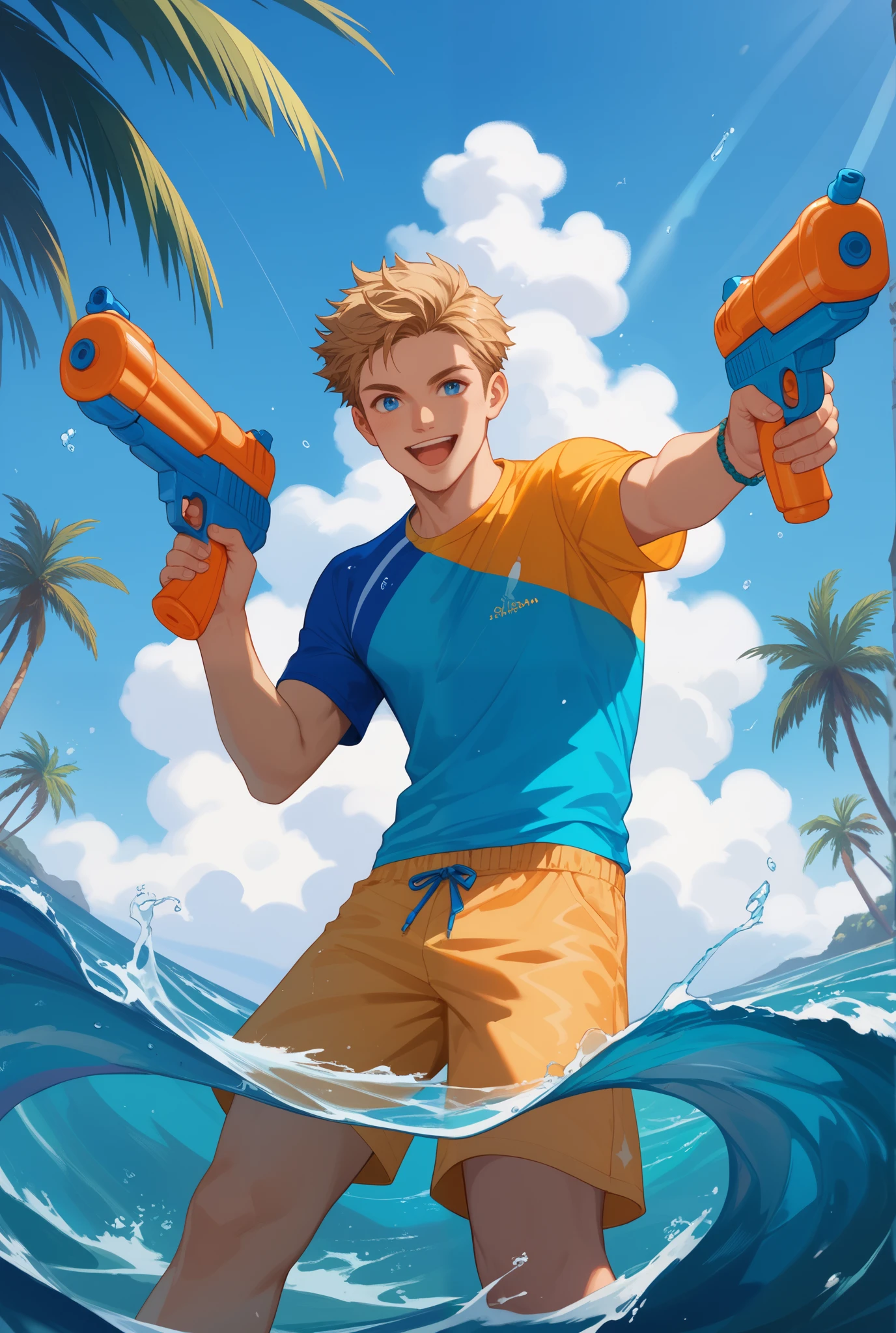 masculine male, masterpiece, ((perfect eyes)) best quality, (semirealism:1.9), beautiful lighting, (extremely detailed CG unity 4k fhd wallpaper), High Detail, Sharp focus, dramatic outdoors, there is a man with a gun and a woman with a gun, ashe, jesse mccree, mobile wallpaper, phone background, phone wallpaper, riot background, official splash art, zenra taliyah, more details, background image, brigitte, taliyah, splash art, background artwork, range murata and artgerm, mccree from overwatch.