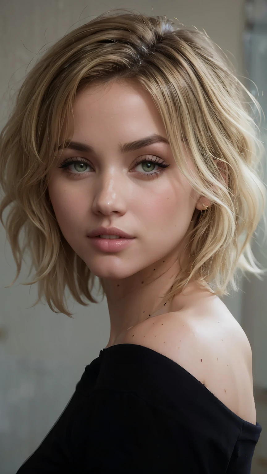 Ana De Armas, Blonde short hair