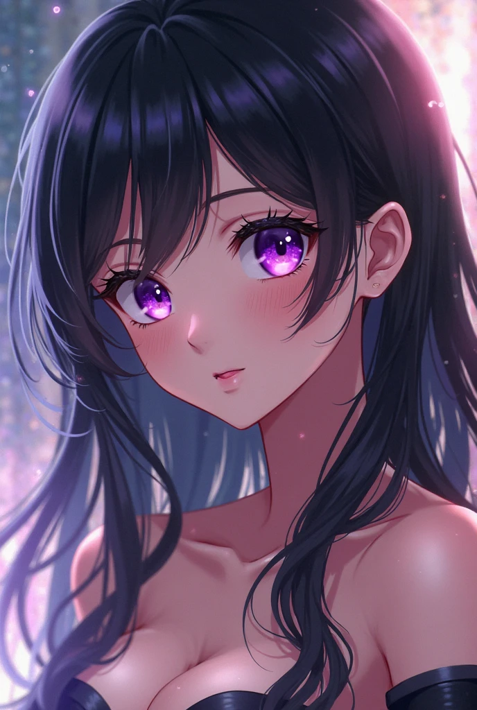 (8k, Ultra-high resolution, The best masterpiece, best quality:1.2), Very detailed, portrait, Half Body, side, focus on eyes, HD RAW photos, career arrest, High quality and beautiful, 超高清 8k 影像照片, confess, Professional photography, (actual, actual相片: 1.37), Very detailed的美麗女孩, Super delicate face shape, Contoured eyes, (Very detailed eyes), Delicate skin, (HD Skin:1.2), Neatly contoured fingers, (20:1.2), Twenty generations, cute girl, young beautiful mother, solo, Ai Hoshino, Hoshino Ai, (Wearing home clothes), Vibrant look, (Living room at home), Dynamic dark purple long hair, shiny purple eyes, (Star-shaped pupil:1.5), one hand raised, Sensual, Exuding motherly love, perfect anatomy, Detailed background, HD Background, Volumetric lighting, actual, stunning details, 8k Ultra HD, high quality, CG unity, C4D Rendering, 3D Rendering, Octane Rendering,