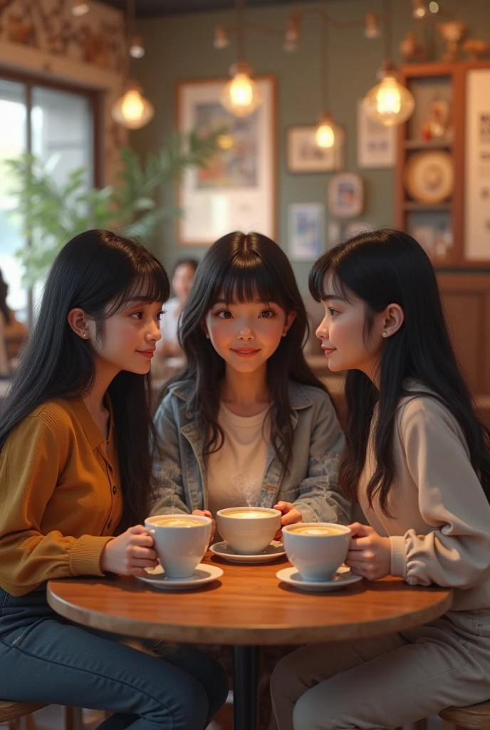 a family with happy children sitting at a diner table, their backs to the camera, faces not visible, (best quality,4k,8k,highres,masterpiece:1.2),ultra-detailed,(realistic,photorealistic,photo-realistic:1.37),detailed interior of a diner, warm lighting, cozy atmosphere, intimate candid moment, soft focus, natural shadows, reflections on the table, muted color palette