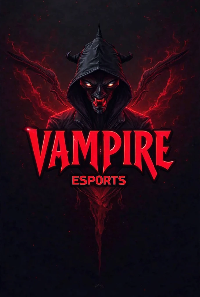 An esports team logo which has "BloodLine eSports" name in logo and the logo should be of Red colour with a realistic devil