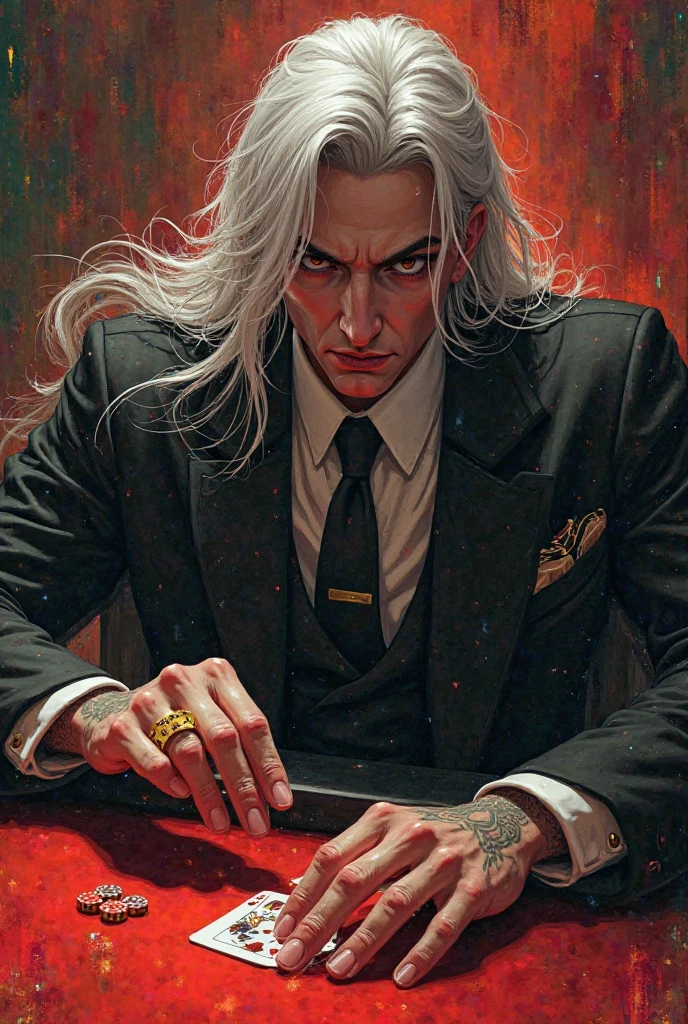 20 year old handsome manga anime vampire acid druid perfect body, sunburst red eyes, male long black hair bloodied barelyscantilyclad covered by a sheet, sitting on the bed, a bedroom set up like a operating room, in the year 2050, metal container house, bio mechanical cybernetic modest hyper realistic photo realistic amazing quality steampunk black/silver dark fantasy demonic Miki Asai macro photography hyper detailed trending on art station sharp focus studio photo intricate details highly detailed by Greg rutkowski, UHD, 32k, superhyperrealisim,"