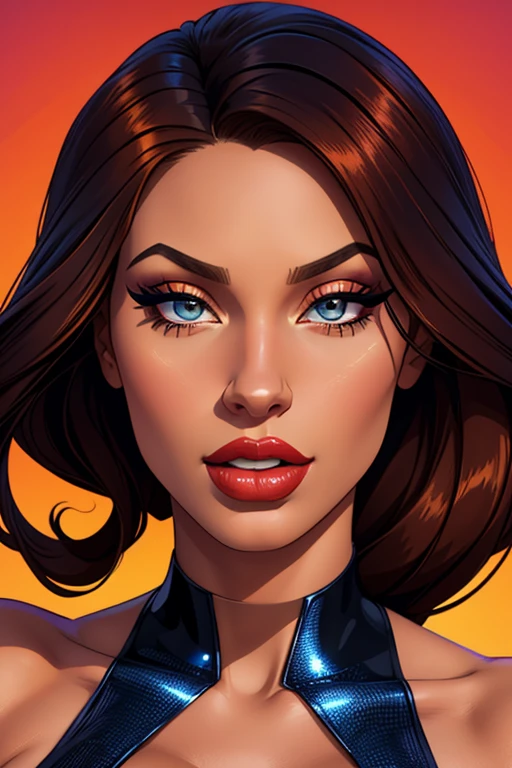 A closeup of a woman in a red and gold costume, Image Plane, Woman-flash, sexy Angelina Jolie painting, Angelina Jolie hybrid, super sexy Angelina Jolie, dressed as Woman-flash, Superhero body, Portrait of Woman-flash, Angelina Jolie as Woman-flash, high quality ultra resolution costume, hyper detailed costume, DC Comics style, perfect anatomy, hands with 4 fingers and 1 thumb, rendered in 8K resolution for high quality detail, 8K image quality, 8K high resolution image, hyper detailed, super realistic, intricate details --auto --s2
