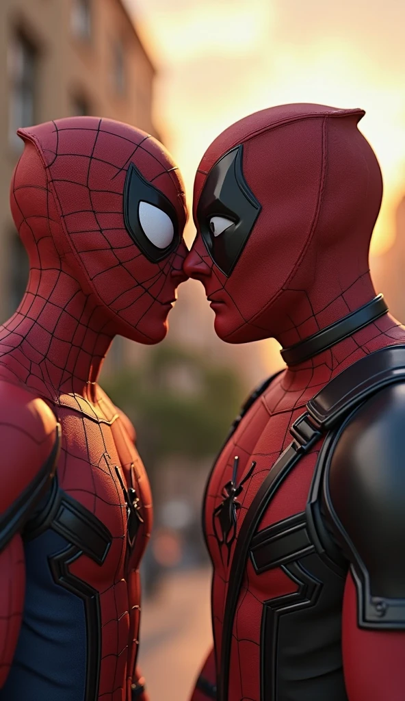 Deadpool masturbating spiderman 
