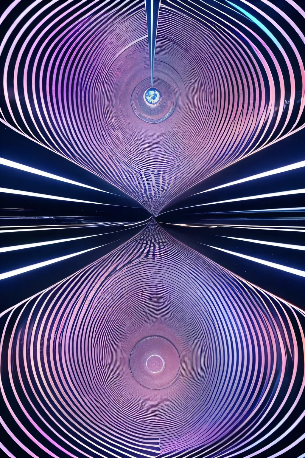 Get inspired by moiré patterns to create glitch art masterpieces that blend digital chaos with mesmerizing visual interference. Imagine layers of intersecting lines and shapes creating hypnotic ripples and undulations that evoke a sense of digital confusion and distortion. Enhance your moiré effect by integrating elements like overlapping grids, rotating circles and oscillating stripes to create the impression of dynamic movement in still images, accentuate perspective with glowing horizontal and vertical lines, or increase visual impact with contrasting colors and gradients to add depth and dimension to your artwork. Make your moiré patterns dance and interweave, blurring the boundaries between order and chaos to create a mesmerizing digital symphony.