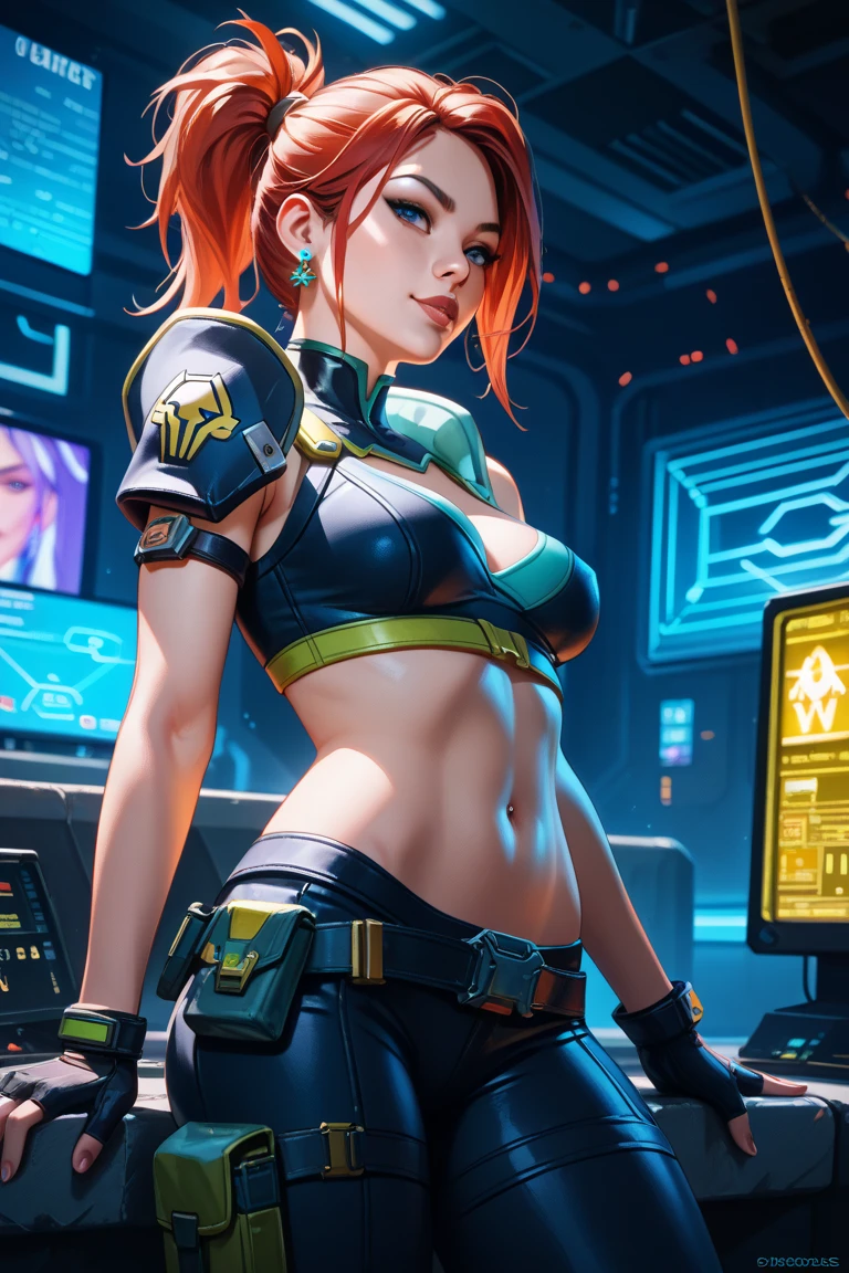 linda sedutora, samurai cyberpunk, pele Agora mesmo, cabelo laranja comprido, com toca rosa, Well-toned athletic body, Forma elegante, pele Agora mesmo, Fora no Neon Palace, Mal vestido, beautiful face, Smaurai-inspired bikini armor, machanical limbs, Robotic parts on display, pele cromada, glowing neon pieces, japanese theme, Tema Cyberpunk, fiverr dnd personagem, octan render, Arte Digital, Detalhe extremo, 4k, Ultra HD | | | | | | | | |, polido, Beautiful, hiperdetalhado, intrincado, elaborar, meticuloso, fotorrealista, foco nítido, WLOP, design de personagens, Motor irreal, 3D-rendering, Volumetric lighting, reflexions, glossy, digital illustation, pose sensual, Pose sugestiva, lascivo, tiro de corpo inteiro, Agora mesmo, Visible , Inchado , 💖❤💕💋❣