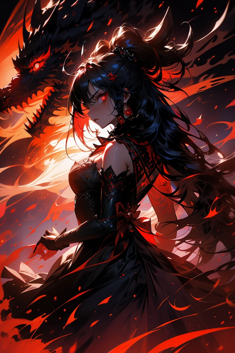 masterpiece, best quality, high quality,(a dark shapeless creature with a dark red glow and red eyes and surrounded by darkness:1.2), (in profile), (darkness:1.2), abstraction, abyssopelagic, award winning photography, Depth of Field, HDR, extremely detailed, trending on artstation, trending on CGsociety, Intricate, High Detail