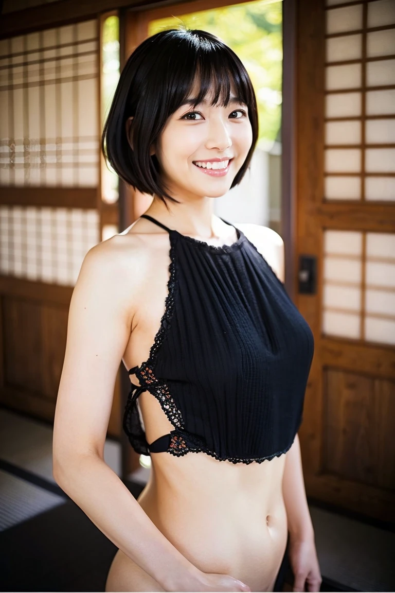 Haruno sakura, Fascinating, ((Show your forehead)), Charm, Sexy Eyes, yukata, Black Hair, delicate, 33 years old, short hair, Detailed face, High resolution, whole body, From League of Legends, Art Station Trends, Lads, Andreas Rocha, Lost Draw, makoto shinkai, Laurie Greasley, Lois van Baarle, Ilya Kuvshinov and Greg Rutkowski