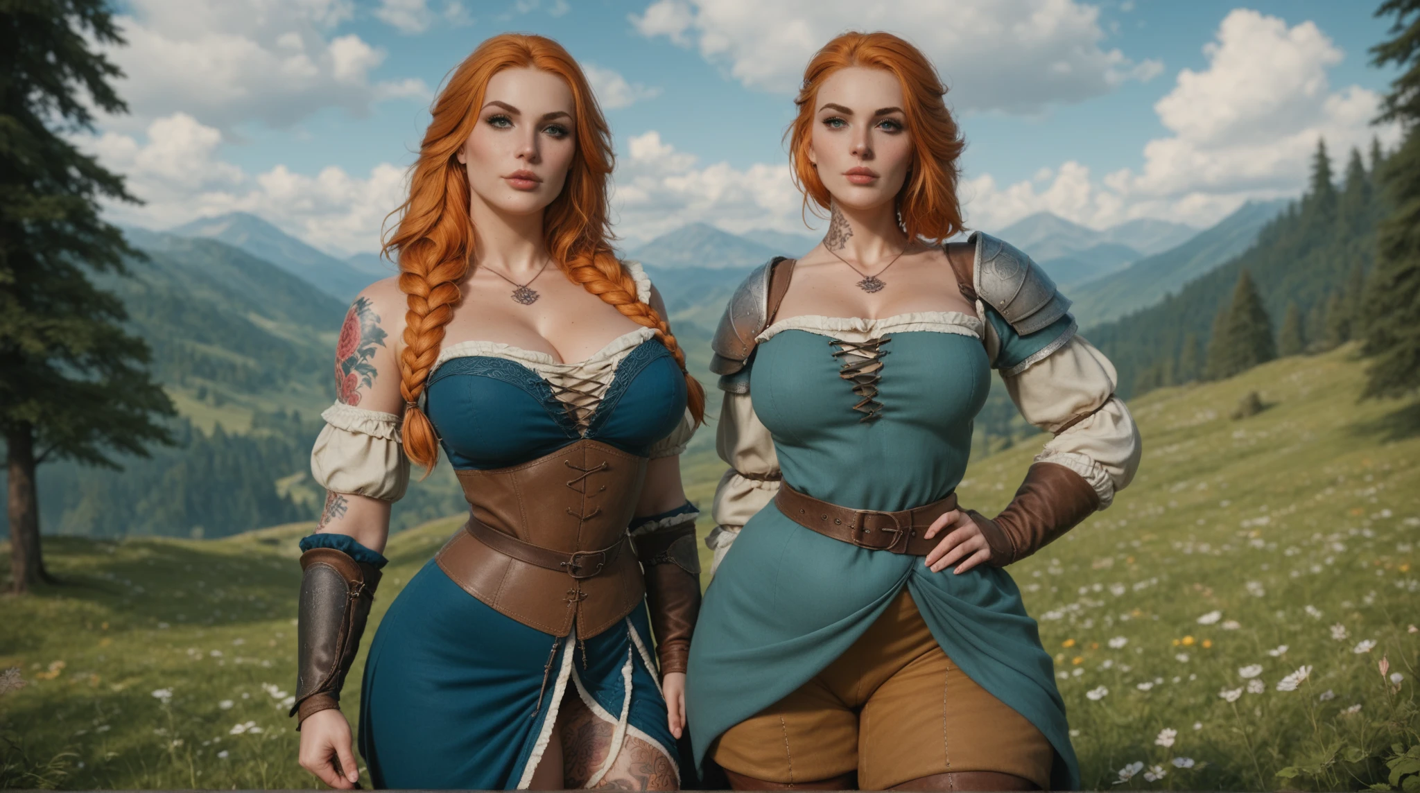 Triss Merigold enceinte et seins nu