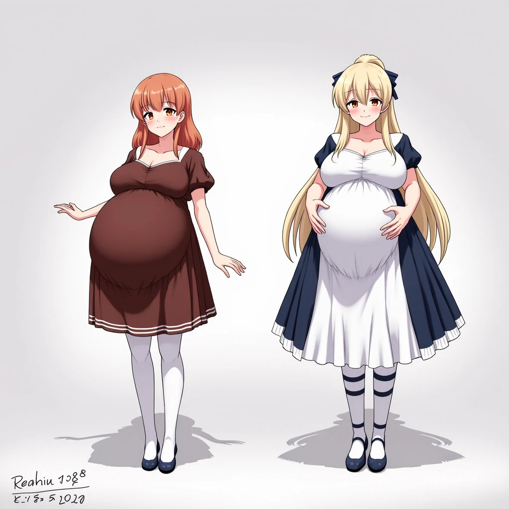 Anime. Young woman. Elf. Slave. Pregnant. Barren pregnancy. Slave collar. Shackles. Dirty tunic. Torn tunic. Blonde. Long hair. Green eyes. Beautiful eyes. Pointy ears. Cold. Runny nose. Sneeze. Sneezes. Snot flows from the nose. Covers his nose with his hands. Snot runs from the nose to the palms after sneezing. Contractions. Waste water Loss of amniotic fluid after sneezing. Vons flow down your thighs. There is a small puddle on the ground under the new one. Full body.