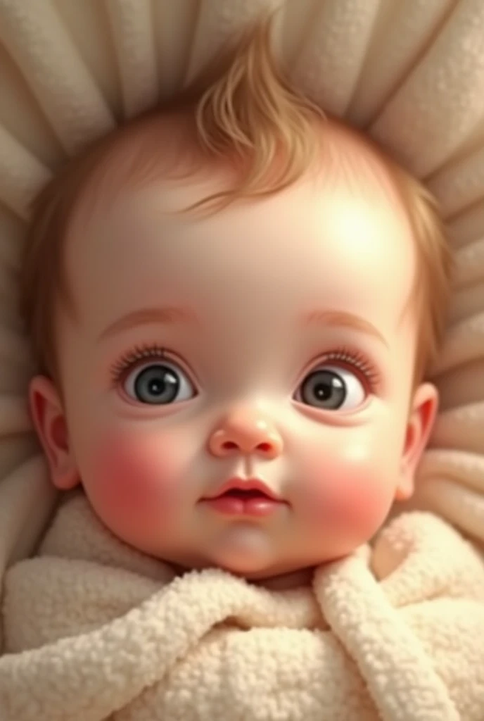 Create a  girl with traits similar to me and my husband