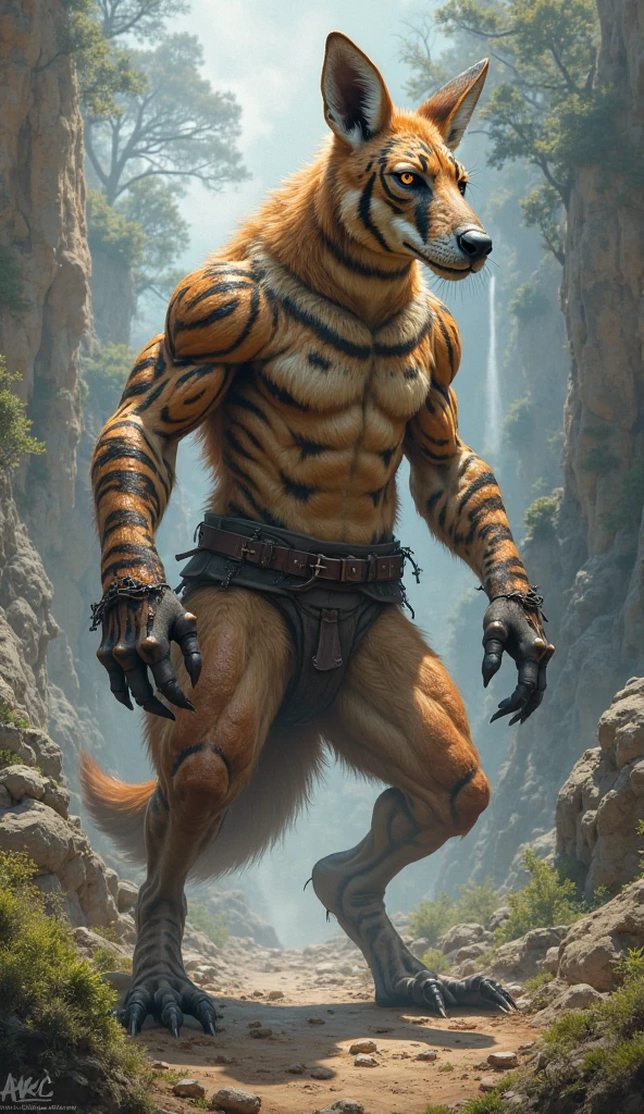 ((standing in the water)), take a bath, 4k, high resolution, best quality, perfect colors, perfect shadows, perfect lighting, bright fill light, (low-angle shot:1.2), posted on e621, furry body, solo, anthro maned wolf, male, tan belly fur, adult, ( buff, massive, huge, manly, masculine, heavyweight:1.4),((fully naked body)), wet , lube , tribal ,wet cloth, small white fundoshi, bulge,nipples , sweat, wet fur, ((correct anatomy)), (photorealistic fur, detailed fur, scars, epic, masterpiece:1.2), detailed forest background, forest, water steam, waterfall, warm tone, wolf tail, (by Taran Fiddler, colored by Kenket), (detailed maned wolf eyes:1.2), handsome face, attractive cool aroused face.