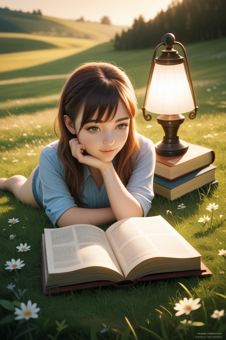 arafed girl lolita laying on the grass in the rain with a book, after rain and no girls, the most beautiful scene, carnal ) wet, raining, under rain, made out of rain, perfect movie shot, wash off in the rain, knees tucked in | rain falls, raining outside, 1995 movie, raining!, in the rain