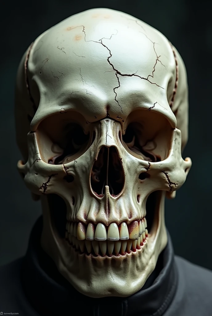skullish, high complexity of details, 4K definition, 8k. darkness, shine highlighted on the skull. fullmoon,
