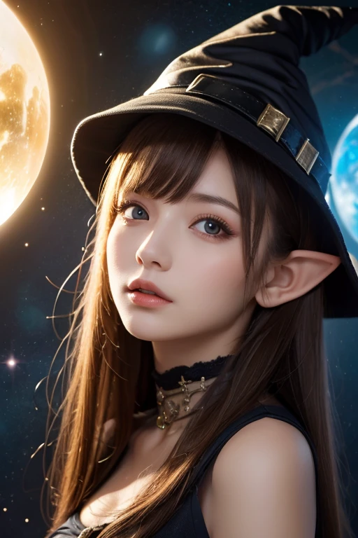 solo (Best quality: 1.4 pcs), (Masterpiece: 1.3 pcs), Solo, (Church, Night, Winter, Yellow Lantern, Table Lamp, Elbow on the Table, Jasmine, Brunette Hair, Braids, Blue Eyes, Elf Ears, Red Fur Coat, 2 Devil Horns: 1.3), Solo, (Cute Interior, Detailed Interior, Coffee Bill, Books, Interior, Cute Interior: 1.3), Young Girl, Blue Eyes, (Jewel-like Pupils: 1.3), (Clear Face, Support Your Face with Hands), Gaze, Serious Eyes, Smile, Cute Girl, Fluffy Hair, Cute Doll