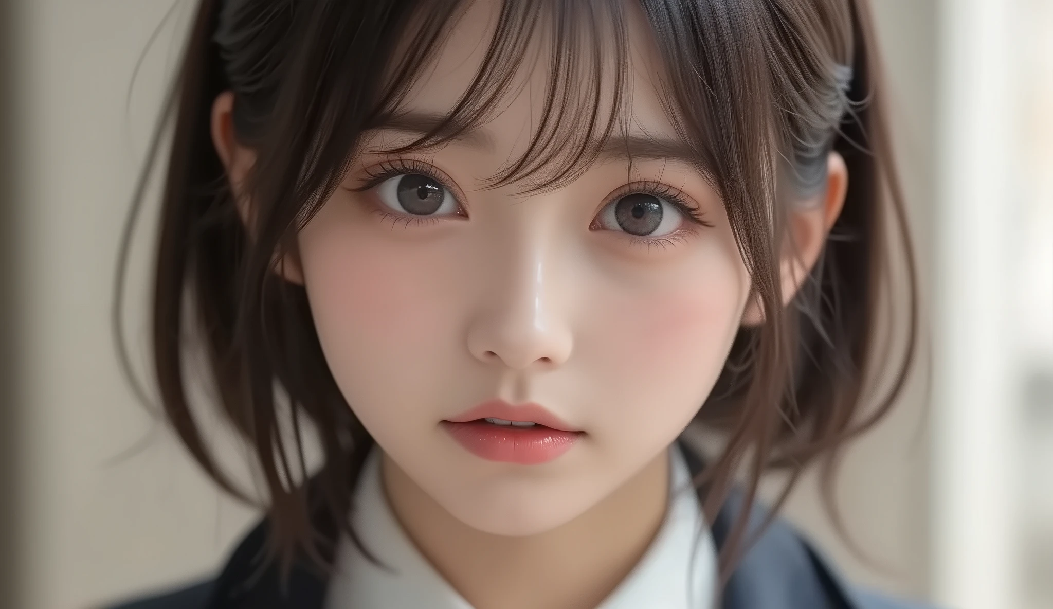 8k,Ultra High Resolution , highest quality, masterpiece,rule of thirds,golden ratio,surreal, photos, one woman,( girls:1.3),cute,cute顔, Beautiful Eyes in Every Detail , 細かくdetails,mature woman,princess,upper body,smile, black hair,Short Layered cut,ID photo, luxurious and beautiful ,(A Famous Japanese Idol Girl),(((She Has an Ecstatic Expression))),(The outfit is random:1.3),Beautiful cheekbones, very delicate expression , delicate eye description,, Healthy Body , (( 1 female)), Height: 160cm ,( thin waist:1.4)、( Beautiful :1.4), pink lips,profile in landscape orientation from,((( ideal figure))),Small bust, A cup :2,、 portraits:2、 perfect anatomy 、鮮明な details、 details, thin lips,Perfect and beautiful face ,完璧でcute顔, meticulous skin , perfect limb,thin waist, surreal,Light and Dark, Fashion Magazine Cover ,glowing