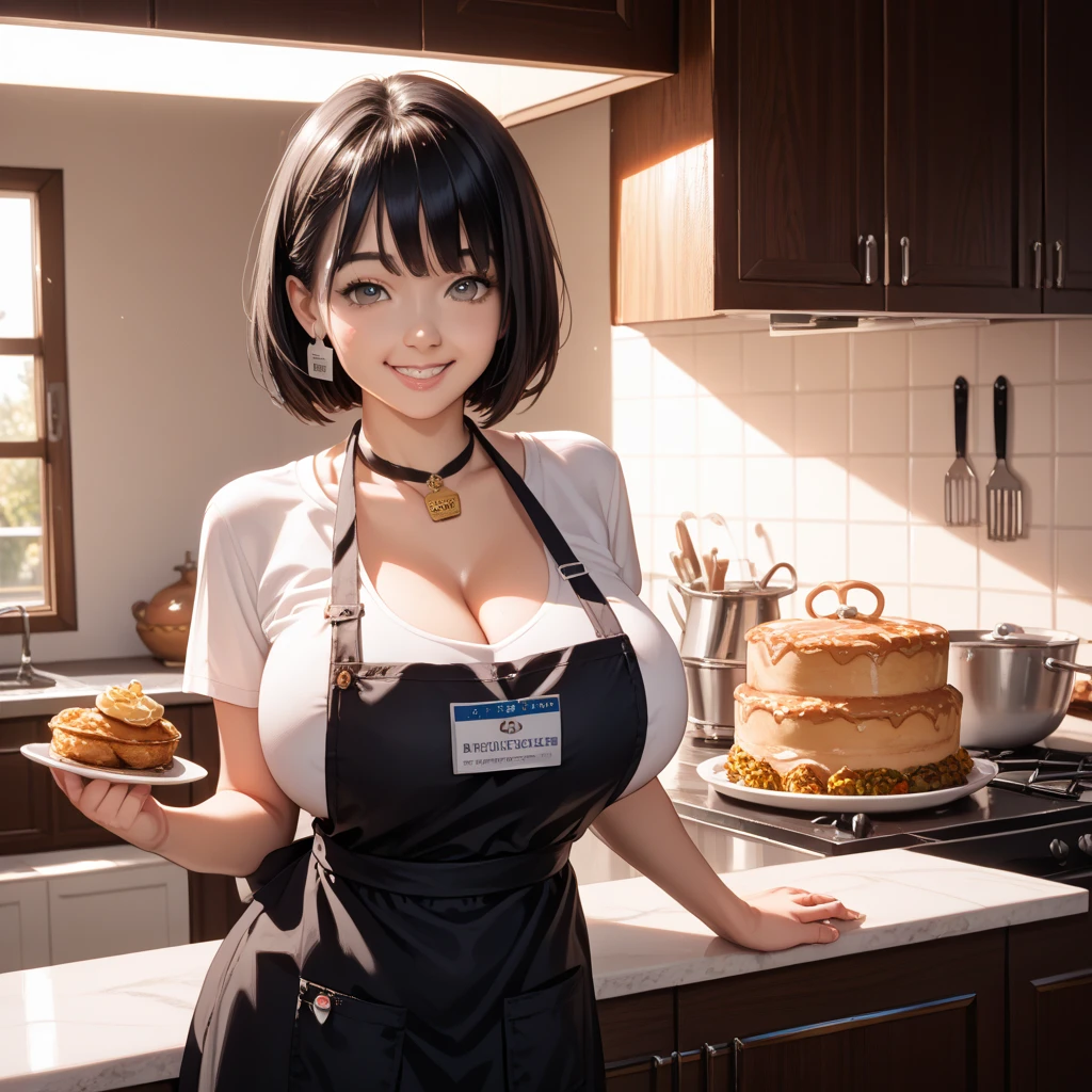 degenerate girl, big tits , wet pussy, Excitement face and naked curvy barista, monkey apron only,  perfect detailed 12k, cafe and bar, With lights 