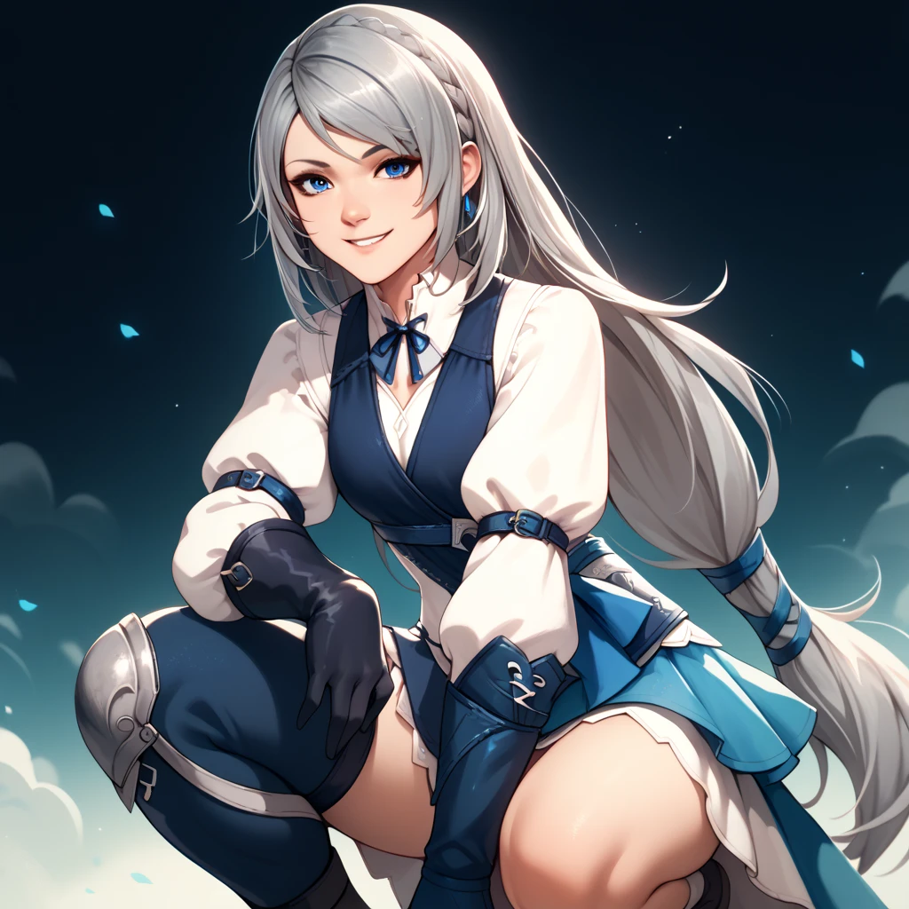 (best quality, Ultra Detailed:1.3), (photo realistic:0.0), sharp focus, full color, full body shot, (Blue sky, white clouds:1.0),
 (1girl, solo:1.3), (college age:1.0), Shiny hair, shiny skin, (exposed skin:1.0), Sparkling eyes, (laugh:1.0),
 casual clothes, tricolor outfit,
 mecha_girl_figure, gts, giantess,